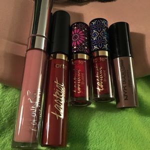 Tarte tarteist nyx colourpop lip paint lipstick
